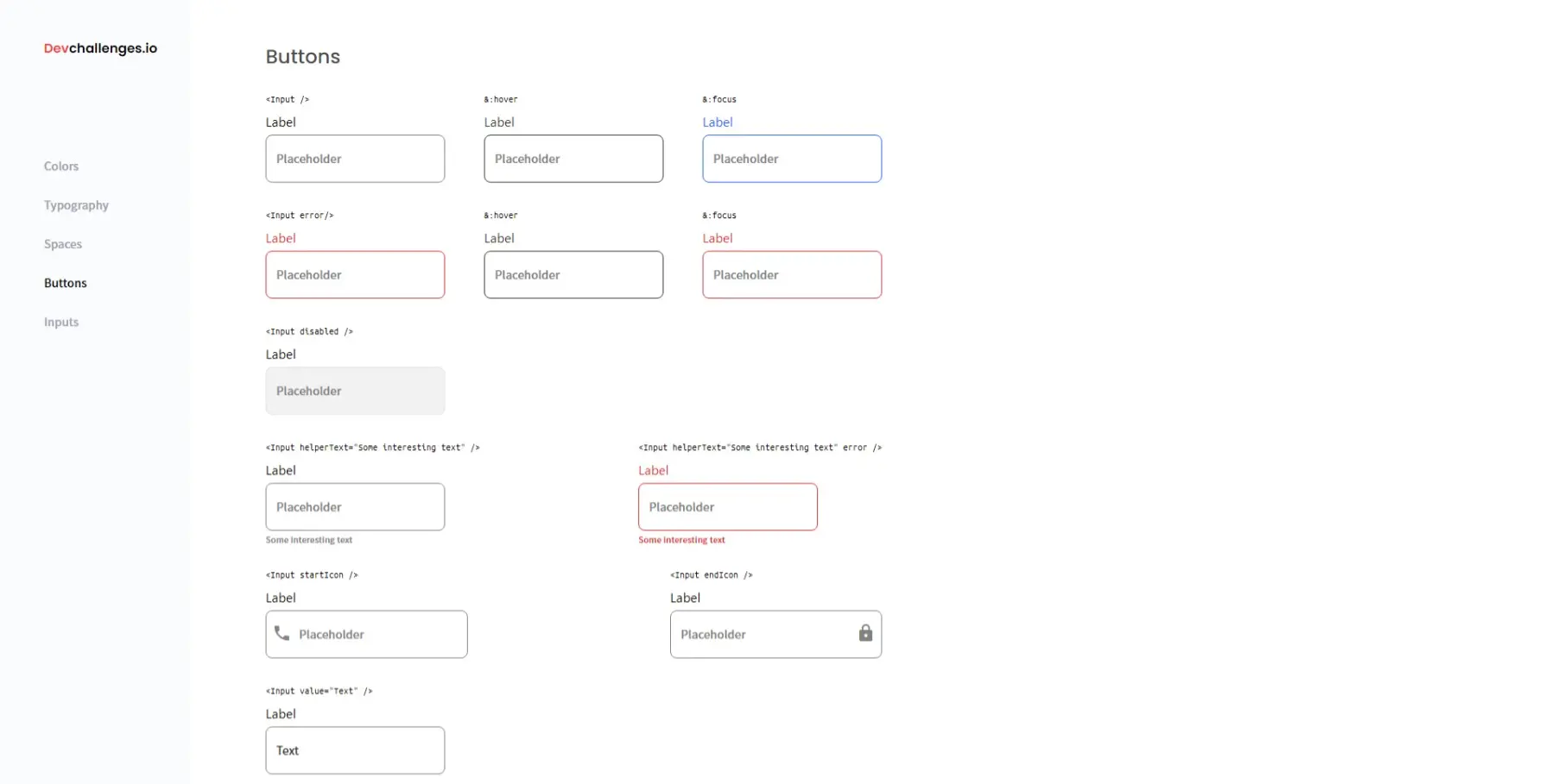 Inputs component thumbnail